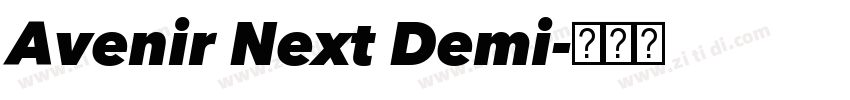 Avenir Next Demi字体转换